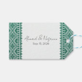 Palestijnse Tatreez Print Cadeautags Cadeaulabel (Voorkant (Horizontaal))