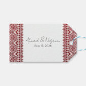 Palestijnse Tatreez Print Cadeautags Cadeaulabel (Voorkant (Horizontaal))