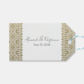 Palestijnse Tatreez Print Cadeautags Cadeaulabel (Voorkant (Horizontaal))