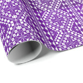 palestijnse tatreez print in Paarse inpakpapier (Rol Hoek)