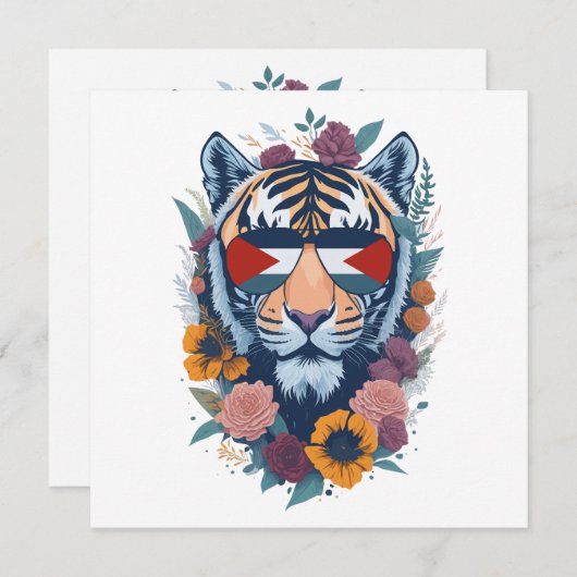 Palestijnse tijger - Palestine FLAG (Voorkant / Achterkant)