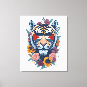 Palestijnse tijger - Palestine FLAG Canvas Afdruk
