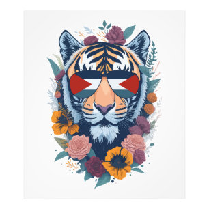 Palestijnse tijger - Palestine FLAG Foto Afdruk