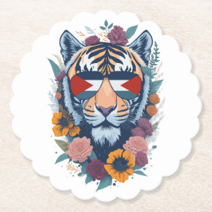 Palestijnse tijger - Palestine FLAG Kartonnen Onderzetters