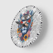 Palestijnse tijger - Palestine FLAG Ronde Klok (Hoek)