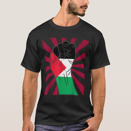 Palestijnse trotse vlag t-shirt (Voorkant)