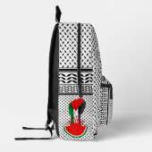 Palestijnse verzetsstrijders steken de kop op in W Bedrukte Rugzak (Links)