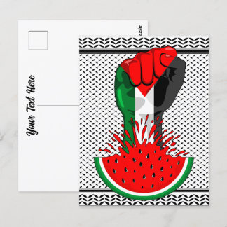 Palestijnse verzetsstrijders steken de kop op in W Briefkaart