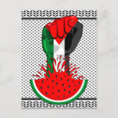 Palestijnse verzetsstrijders steken de kop op in W Briefkaart (Voorkant)