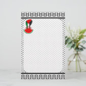 Palestijnse verzetsstrijders steken de kop op in W Briefpapier (Staand voorkant)