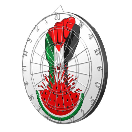 Palestijnse verzetsstrijders steken de kop op in W Dartbord (Voorkant Rechts)