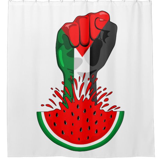 Palestijnse verzetsstrijders steken de kop op in W Douchegordijn (Voorkant)