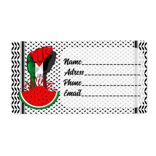 Palestijnse verzetsstrijders steken de kop op in W Etiket (Voorkant)