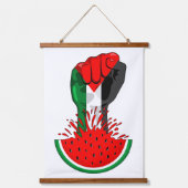 Palestijnse verzetsstrijders steken de kop op in W Hangend Wandkleed (Voorkant)