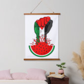 Palestijnse verzetsstrijders steken de kop op in W Hangend Wandkleed (Slaapkamer)