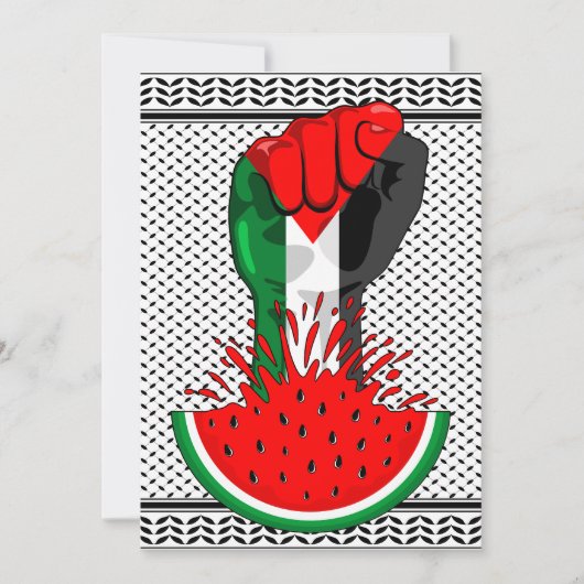 Palestijnse verzetsstrijders steken de kop op in W Kaart (Voorkant)