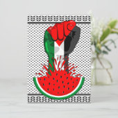 Palestijnse verzetsstrijders steken de kop op in W Kaart (Staand voorkant)