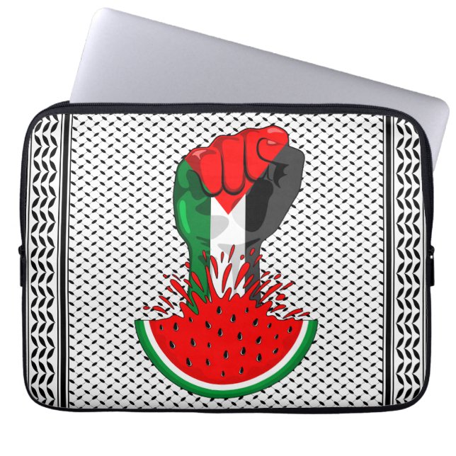 Palestijnse verzetsstrijders steken de kop op in W Laptop Sleeve (Voorkant)