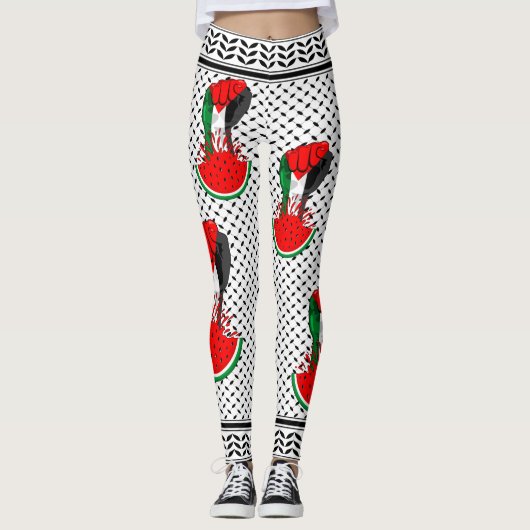 Palestijnse verzetsstrijders steken de kop op in W Leggings (Voorkant)