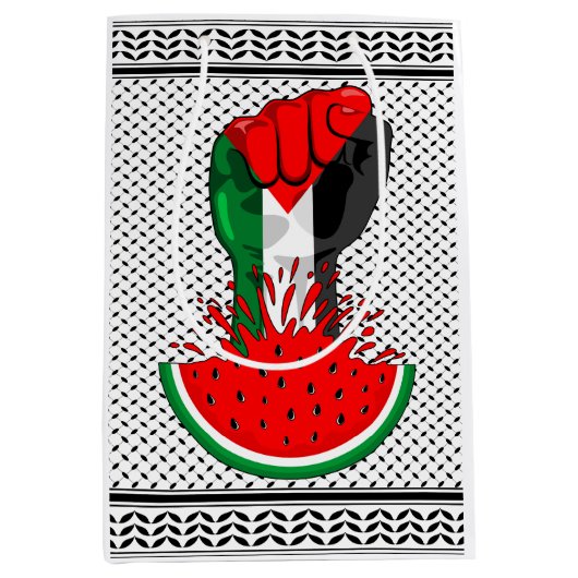 Palestijnse verzetsstrijders steken de kop op in W Medium Cadeauzakje (Voorkant)