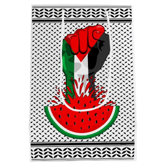 Palestijnse verzetsstrijders steken de kop op in W Medium Cadeauzakje (Achterkant)