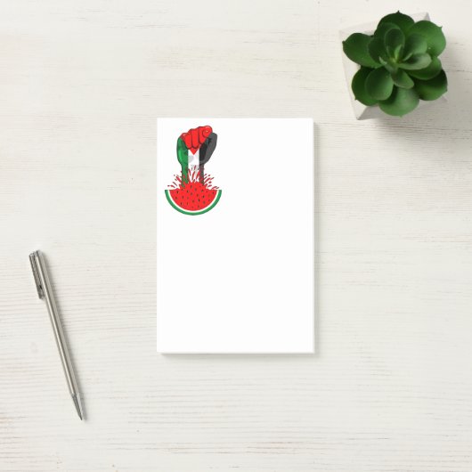 Palestijnse verzetsstrijders steken de kop op in W Post-it® Notes (Kantoor)