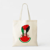 Palestijnse verzetsstrijders steken de kop op in W Tote Bag (Achterkant)