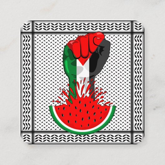 Palestijnse verzetsstrijders steken de kop op in W Vierkante Visitekaartje (Voorkant)