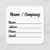 Palestijnse verzetsstrijders steken de kop op in W Vierkante Visitekaartje (Achterkant)