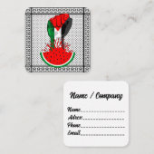 Palestijnse verzetsstrijders steken de kop op in W Vierkante Visitekaartje (Voorkant / Achterkant)