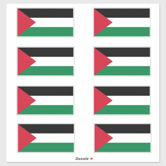 Palestijnse vlag (ستيكرت ع ل م ف ل س ط ي نا sticker (Vel)