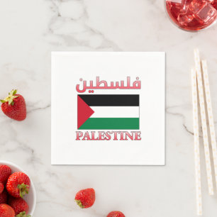 Palestijnse vlag ف س ط ن Arabisch en Engels WordAr Servet