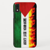 Palestijnse vlag (aangepaste tekst) Case-Mate iPhone case (Achterkant)