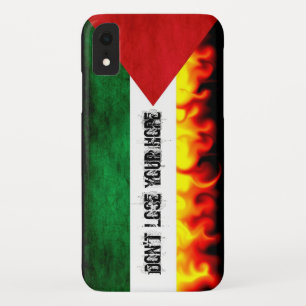 Palestijnse vlag (aangepaste tekst) iPhone XR hoesje