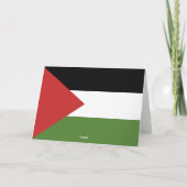 Palestijnse vlag bedankkaart (Achterkant)