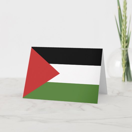 Palestijnse vlag bedankkaart (Voorkant)