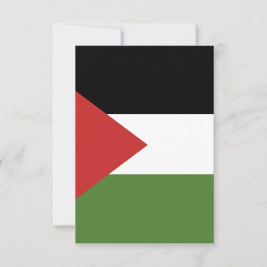 Palestijnse vlag bedankkaart (Voorkant)