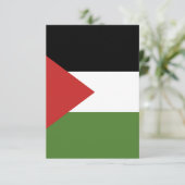 Palestijnse vlag bedankkaart (Staand voorkant)