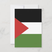 Palestijnse vlag bedankkaart (Achterkant)
