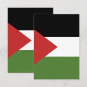 Palestijnse vlag bedankkaart (Voorkant / Achterkant)