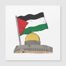 Palestijnse vlag boven de Rotskoepel