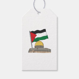 Palestijnse vlag boven de Rotskoepel Cadeaulabel
