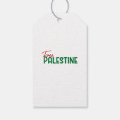 Palestijnse vlag boven de Rotskoepel Cadeaulabel (Achterkant)