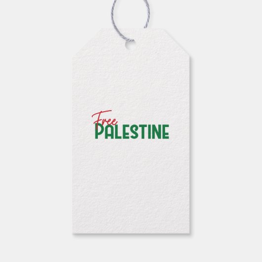 Palestijnse vlag boven de Rotskoepel Cadeaulabel (Achterkant)