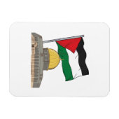 Palestijnse vlag boven de Rotskoepel Magneet (Horizontaal)