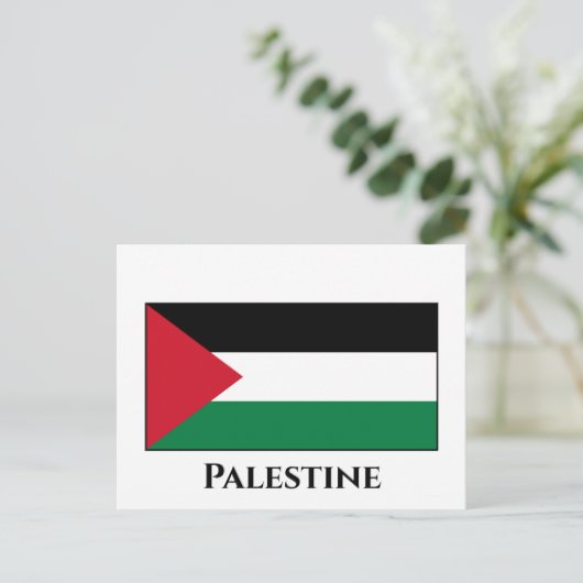 Palestijnse vlag briefkaart (Staand voorkant)