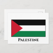 Palestijnse vlag briefkaart (Voorkant / Achterkant)