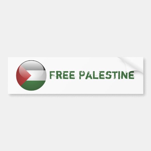 Palestijnse vlag bumpersticker (Voorkant)
