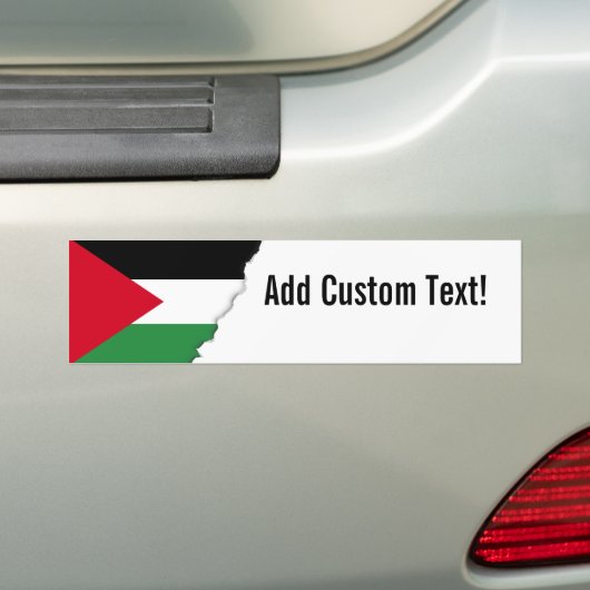Palestijnse vlag bumpersticker (Op auto)
