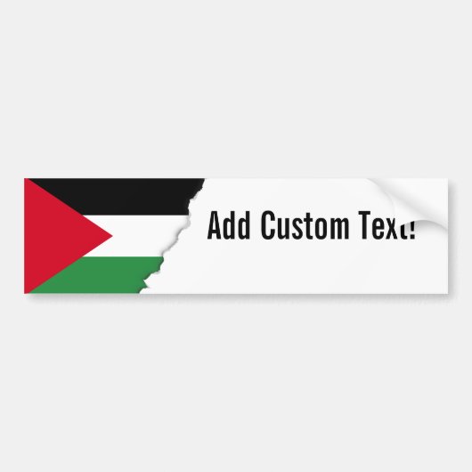 Palestijnse vlag bumpersticker (Voorkant)